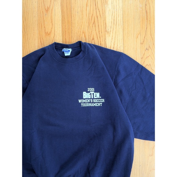Champion Big Ten Women's Soccer Tournament 2001 Navy Blue XL Excellent Vintage - Picture 5 of 10
